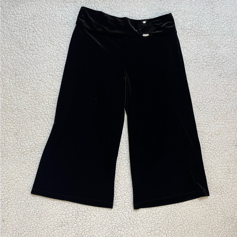 Large black My Michelle velvet pants.